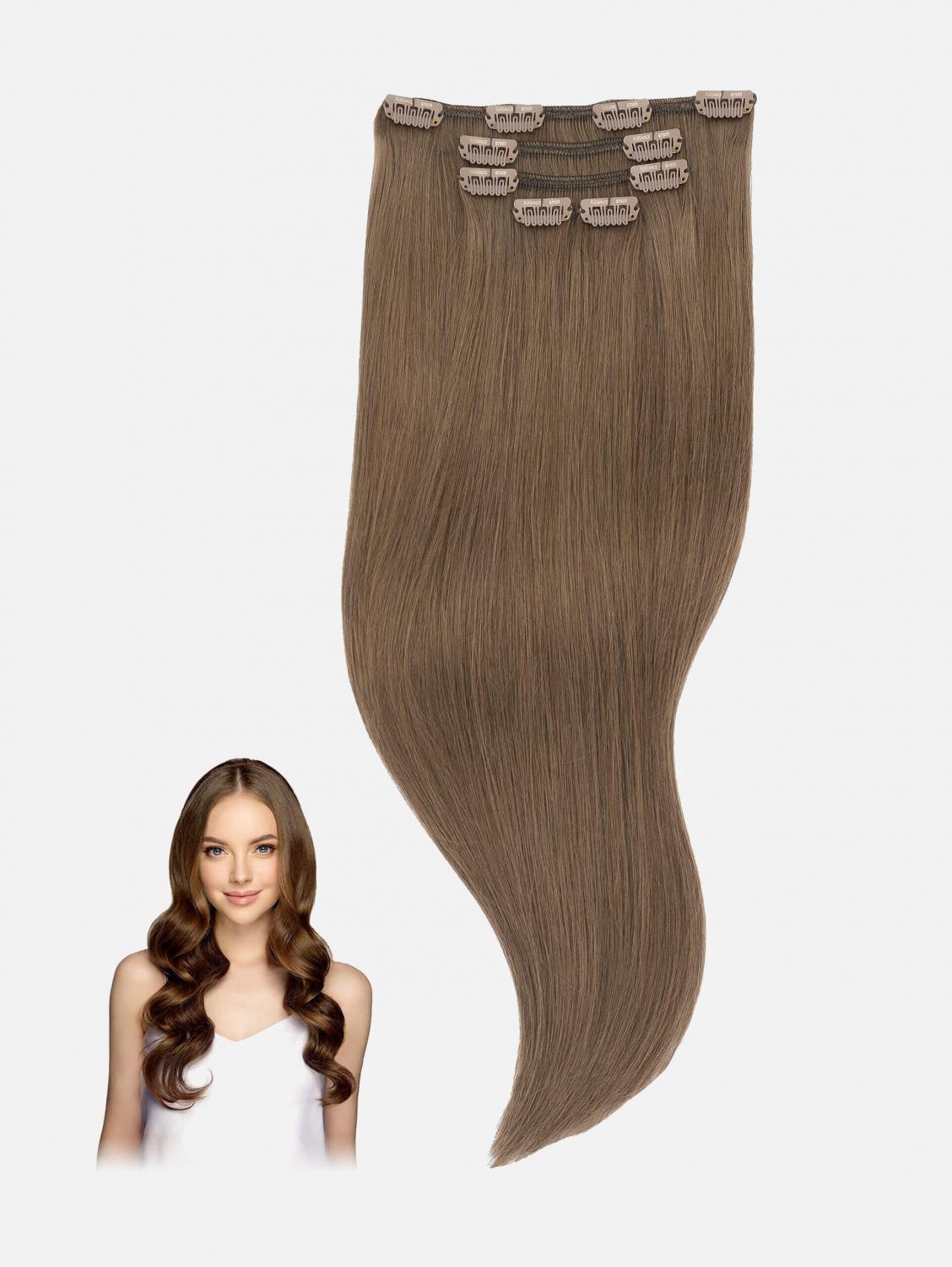 Clip-In Extensions Set NATURAL Original Seidenglatt