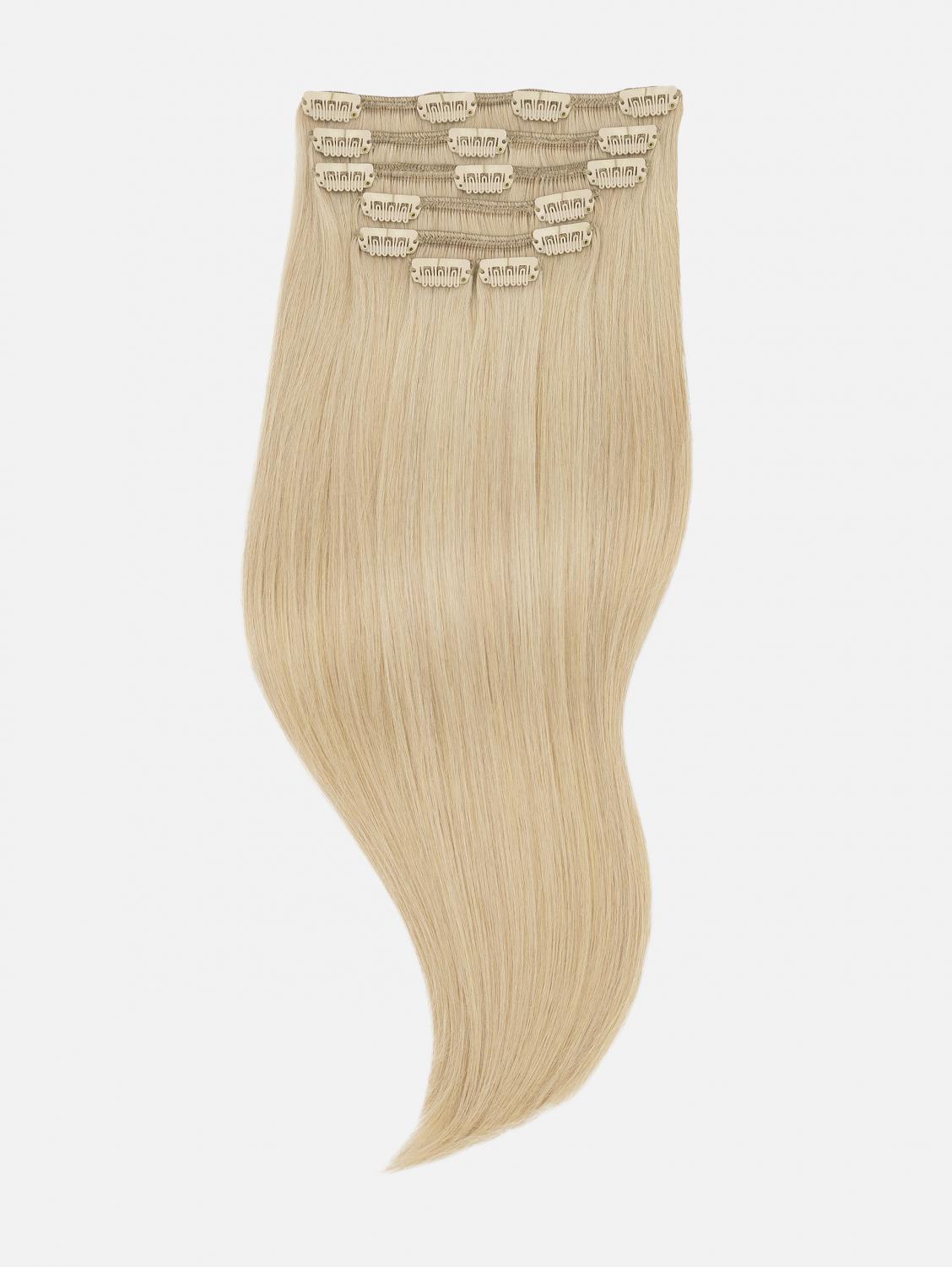 Clip-In Extensions Set VOLUME Original Seidenglatt - 7-teilig (125g), #24A (Pin Up Ash Blonde) | 40cm