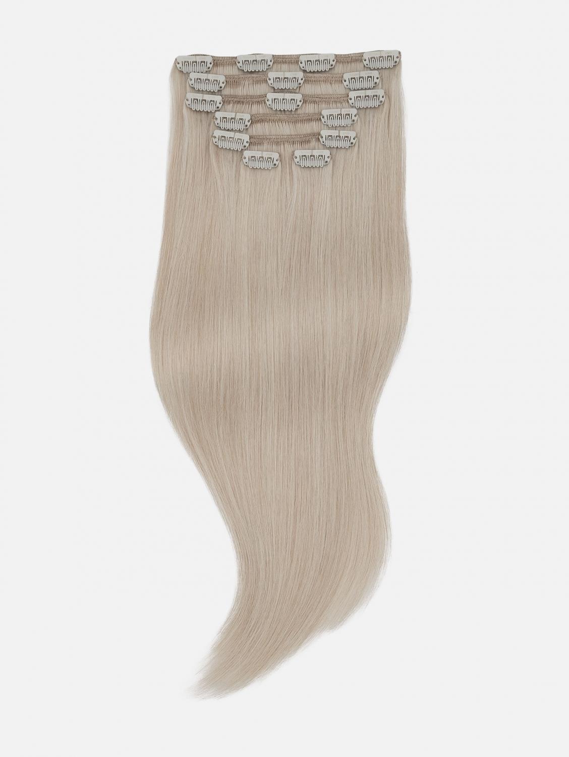 Clip-In Extensions Set VOLUME Original Seidenglatt - 7-teilig (125g), #25S (Noble Silver) | 50cm