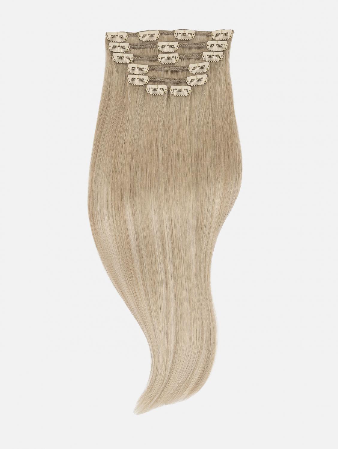 Clip-In Extensions Set VOLUME Original Seidenglatt - 7-teilig (125g), #B20/60S (Sandy Ash Blonde Balayage) | 50cm