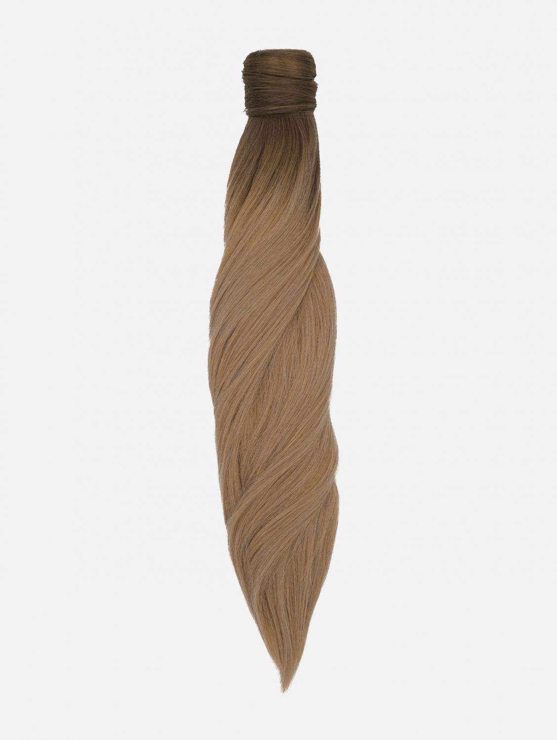 Ponytail Extensions Echthaar Original Clip-In - 90g, #T4/10 (Rooted Mocha Brown) | 55cm