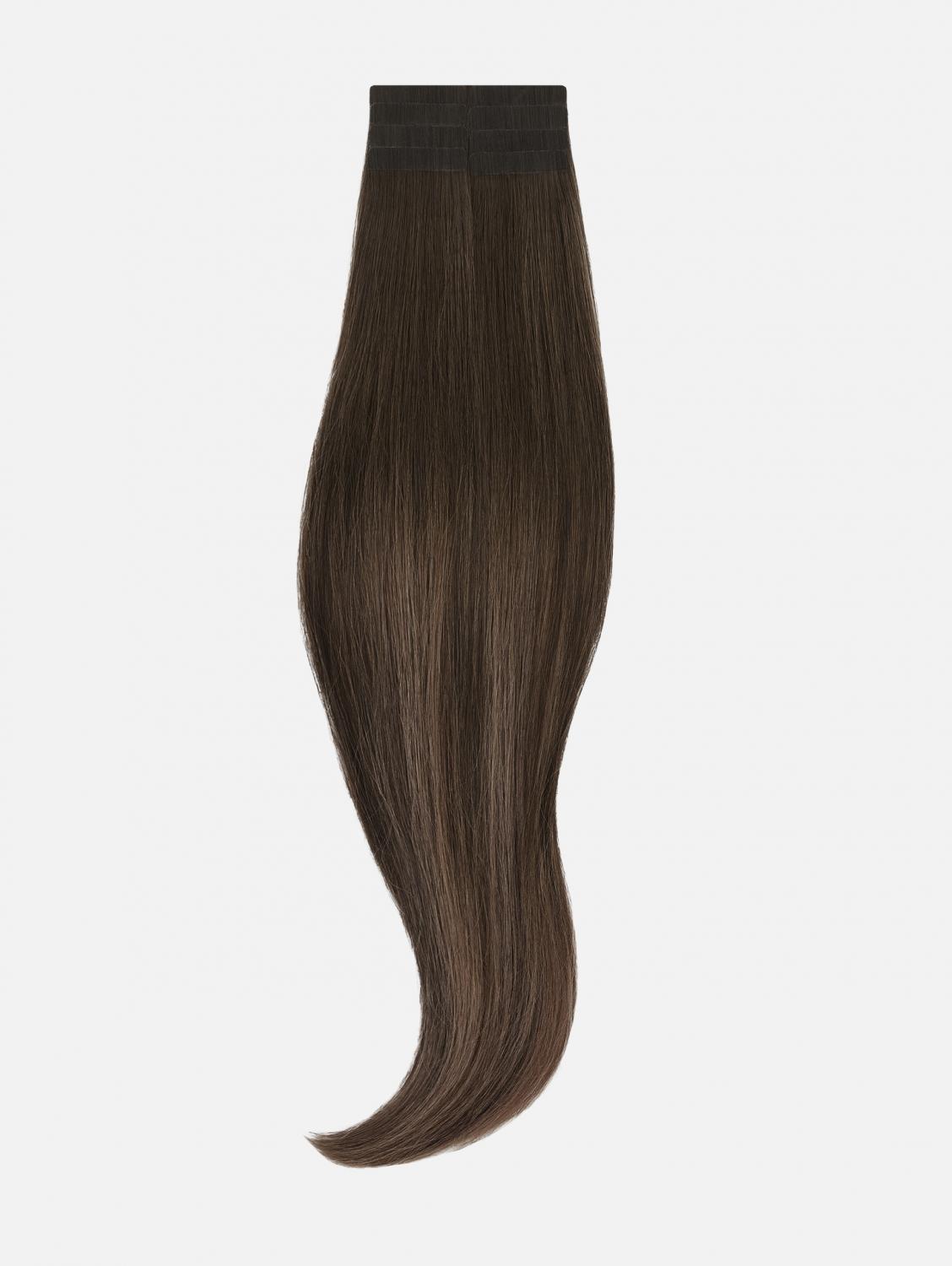 Tape Extensions Original Seidenglatt - 8 Stück, #B2/6 (Chocolate Brown Balayage) | 50cm
