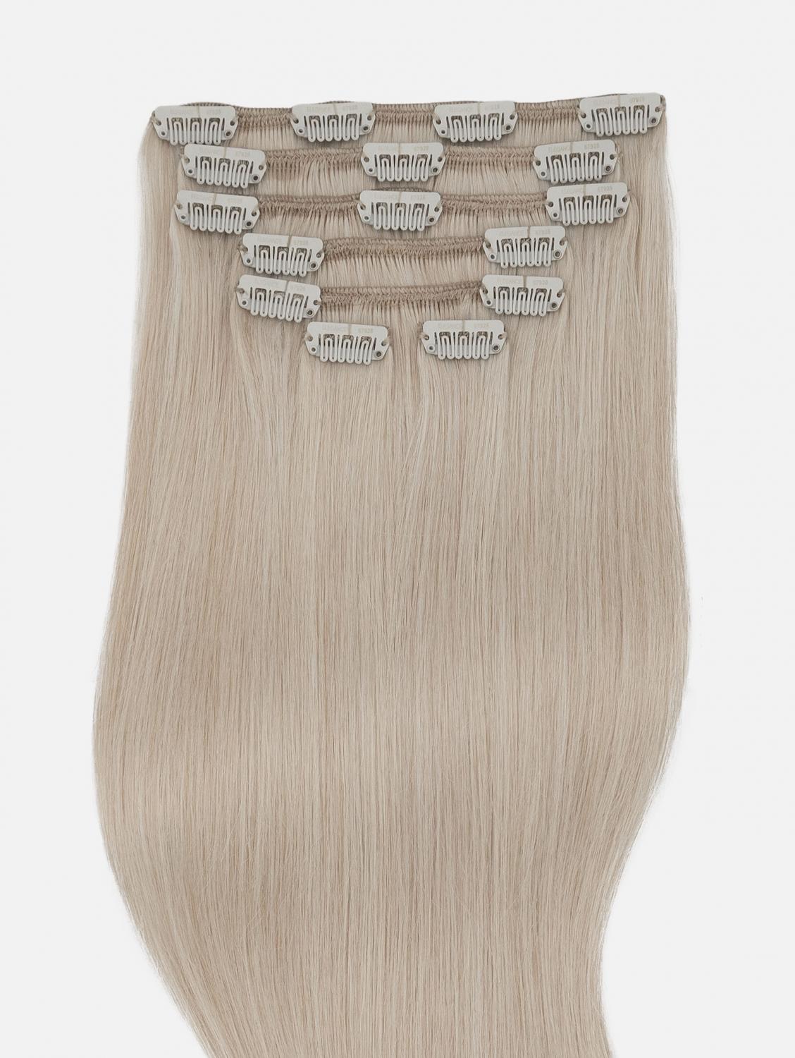 Clip-In Extensions Set VOLUME Original Seidenglatt - 7-teilig (125g), #25S (Noble Silver) | 50cm