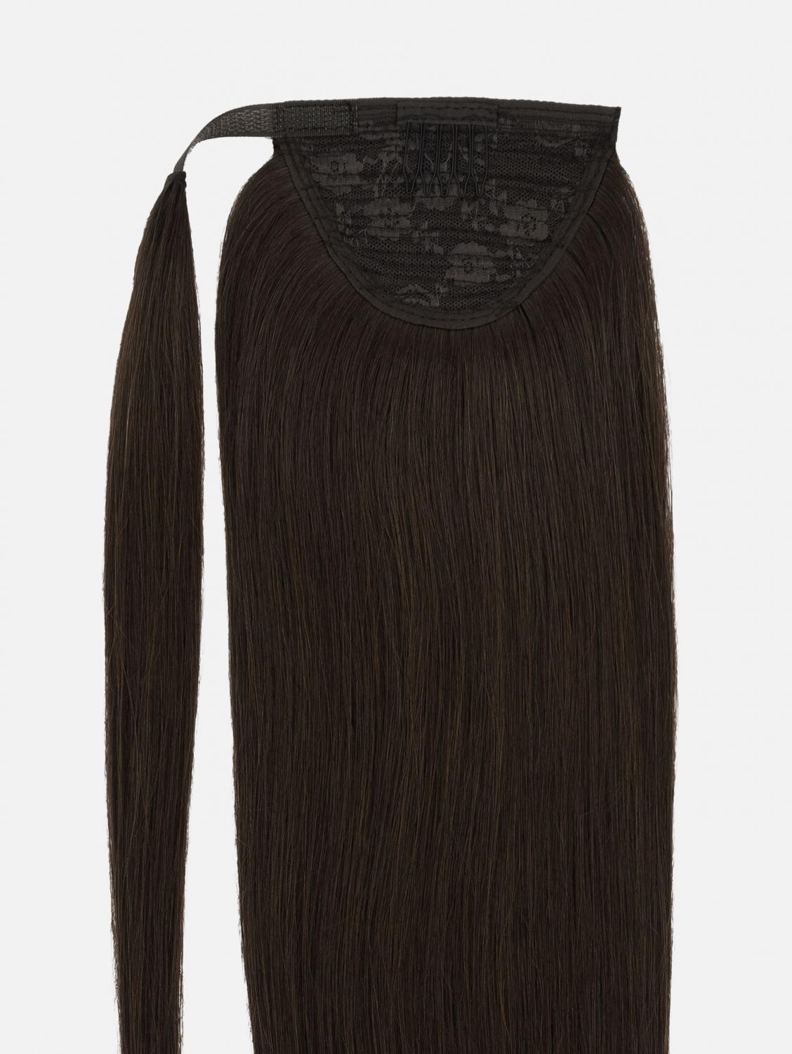 Ponytail Extensions Echthaar Original Clip-In - 90g, #1B (Dark Brown) | 55cm