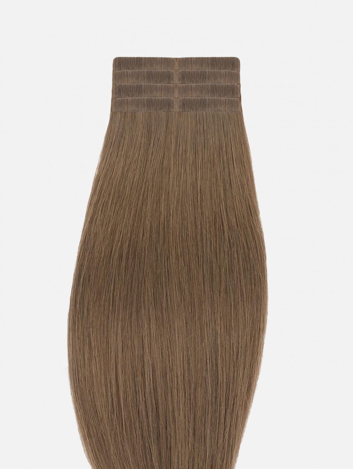 Tape Extensions Original Seidenglatt - 8 Stück, #6 (Chestnut Brown) | 50cm